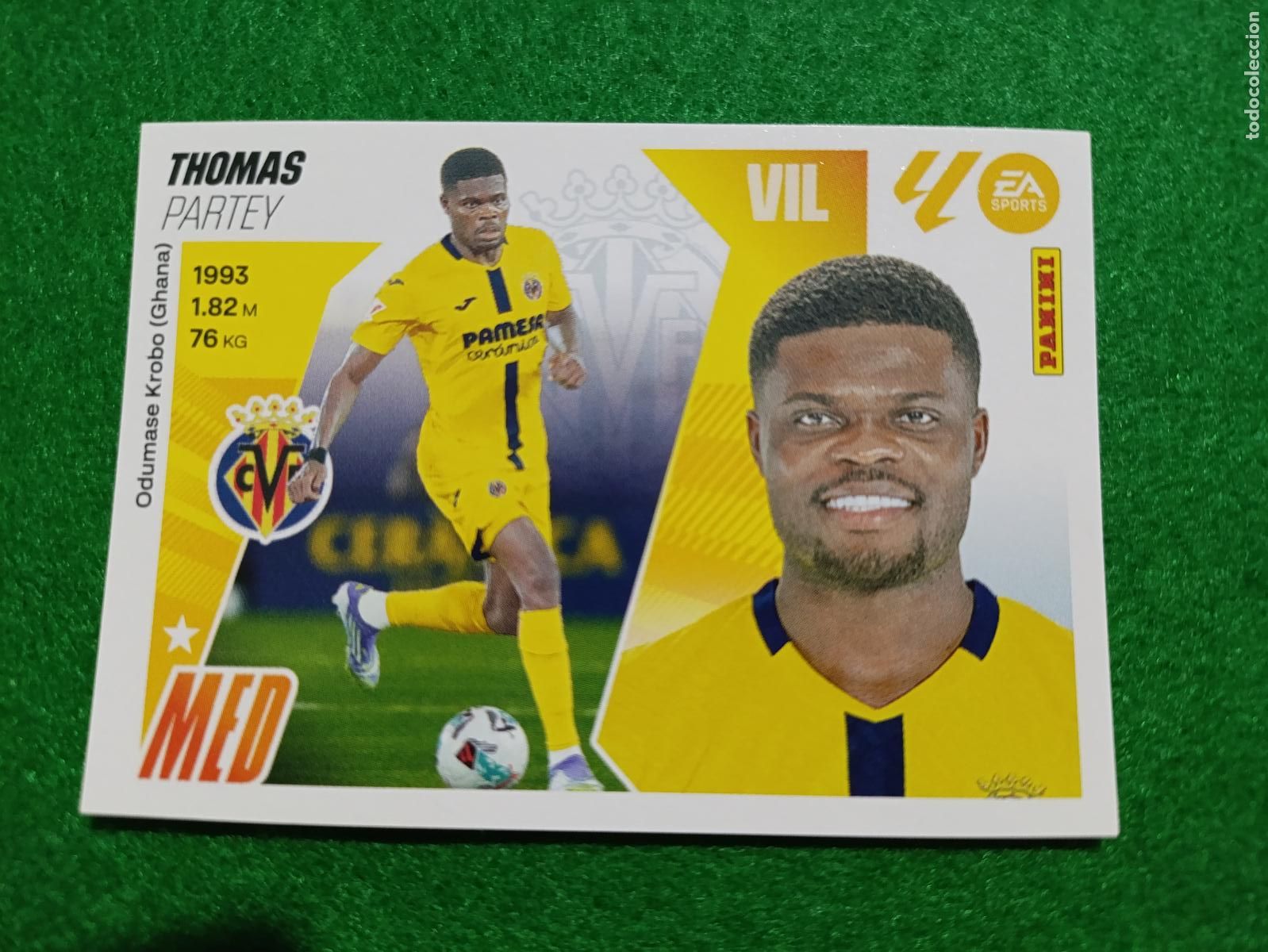 Cromos de f&uacute;tbol: LIGA ESTE 2025 2026 VILLARREAL CF N&ordm; 14 BIS COLOCA THOMAS