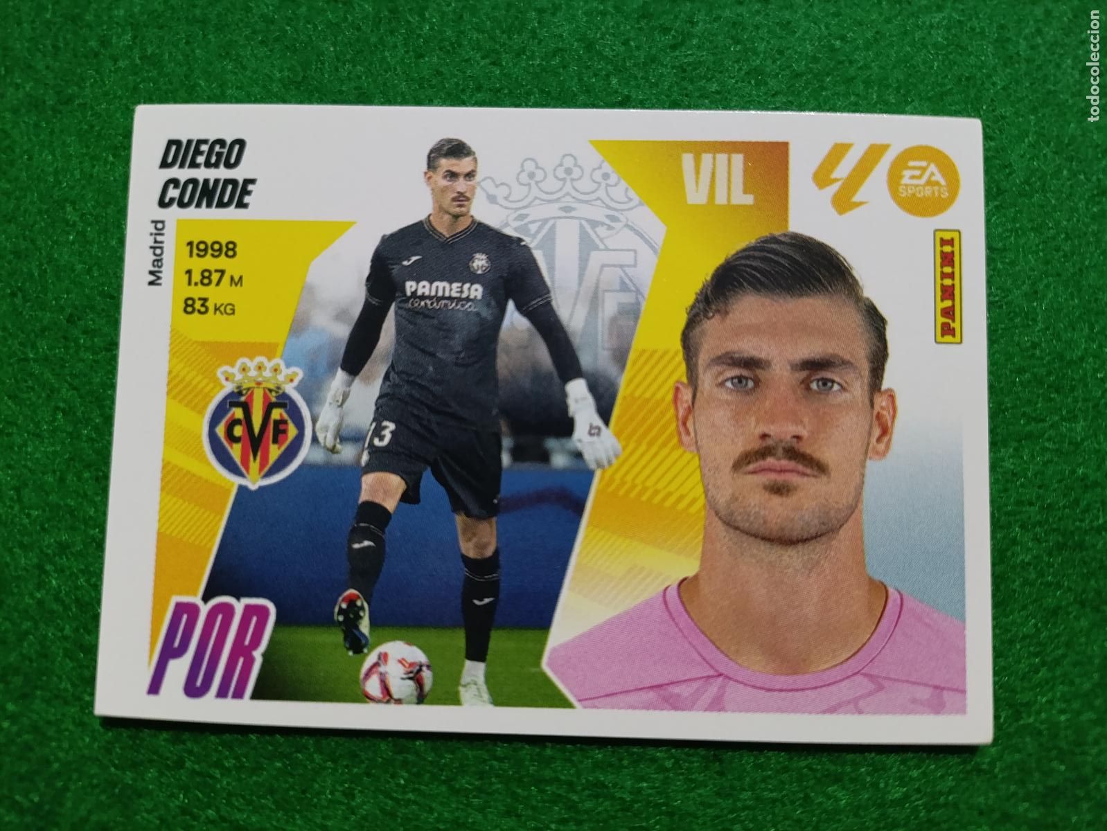 Cromos de f&uacute;tbol: LIGA ESTE 2025 2026 VILLARREAL CF N&ordm; 4 DIEGO CONDE
