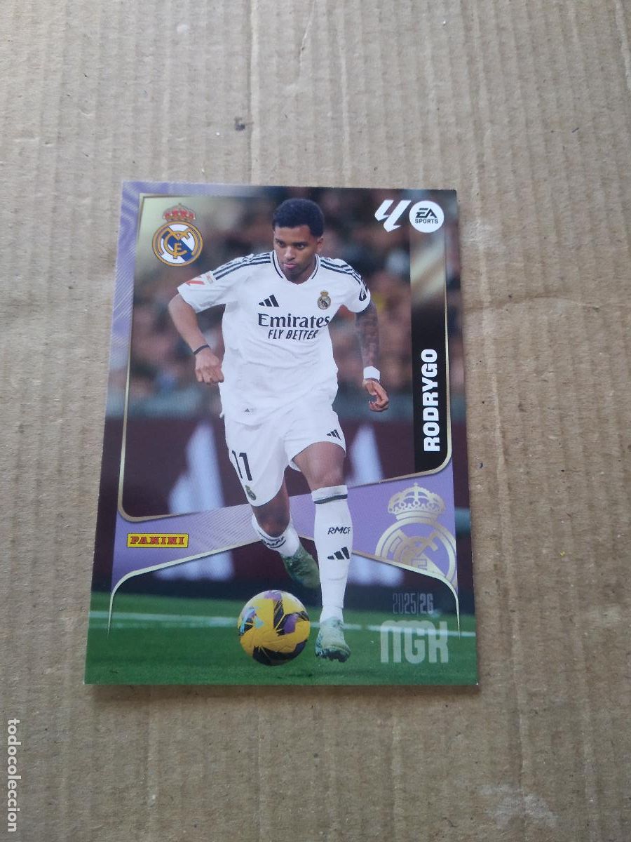 Cromos de f&uacute;tbol: 233 RODRYGO REAL MADRID CROMO FUTBOL PANINI LIGA MGKS 25-26 MEGACRACKS 2025-2026