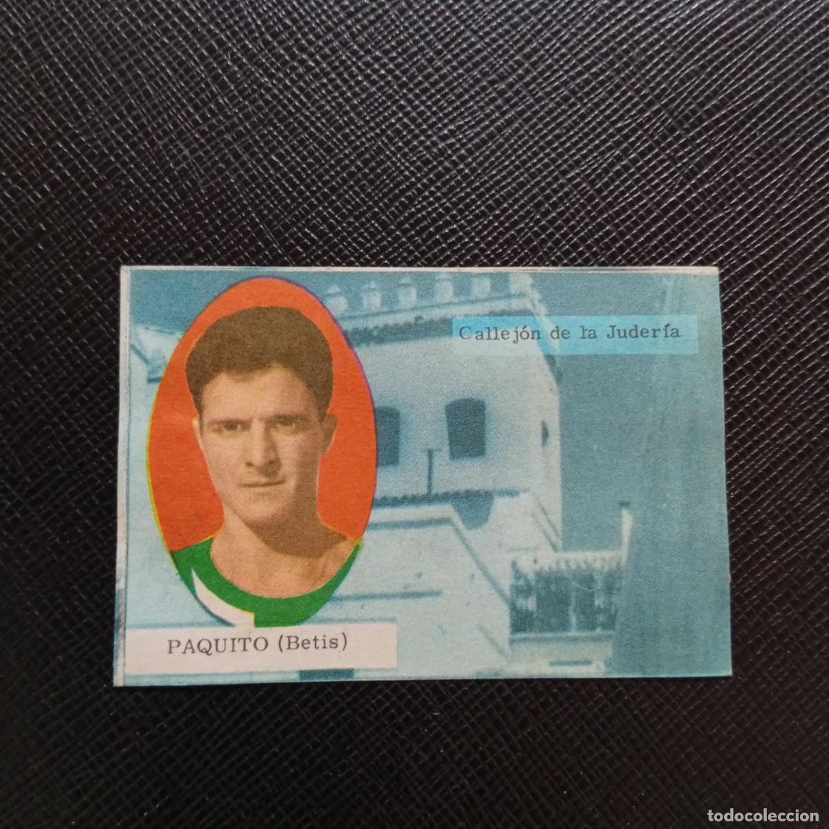 Cromos de f&uacute;tbol: PAQUITO REAL BETIS FHER 1963 1964 CROMO FUTBOL 63 64 LIGA - DESPEGADO - A171 PG415