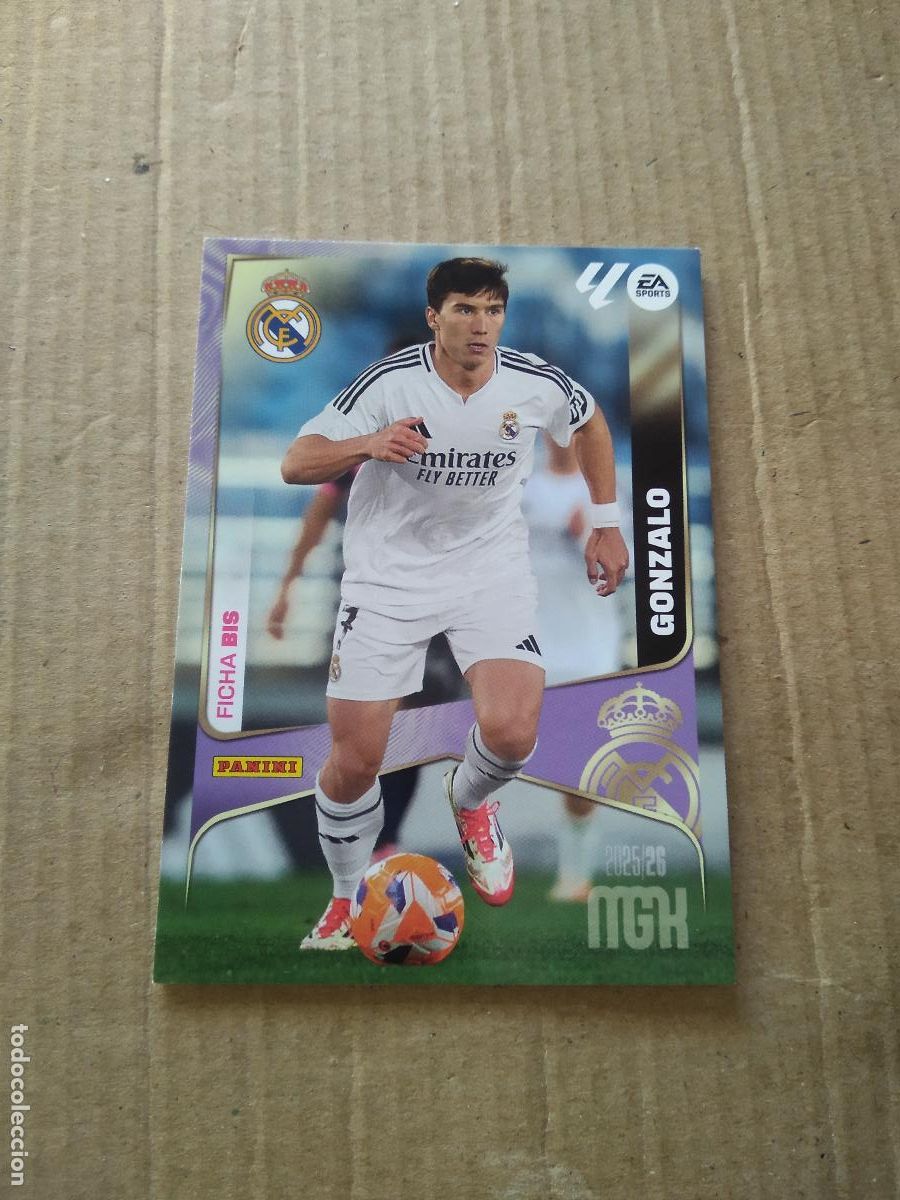 Cromos de f&uacute;tbol: 233 BIS GONZALO REAL MADRID CROMO FUTBOL PANINI LIGA MGKS 25-26 MEGACRACKS 2025-2026