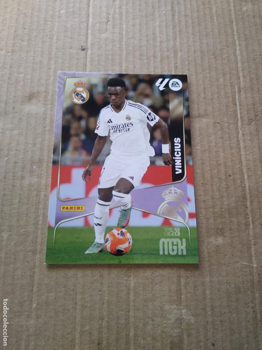 Cromos de f&uacute;tbol: 234 VINICIUS REAL MADRID CROMO FUTBOL PANINI LIGA MGKS 25-26 MEGACRACKS 2025-2026