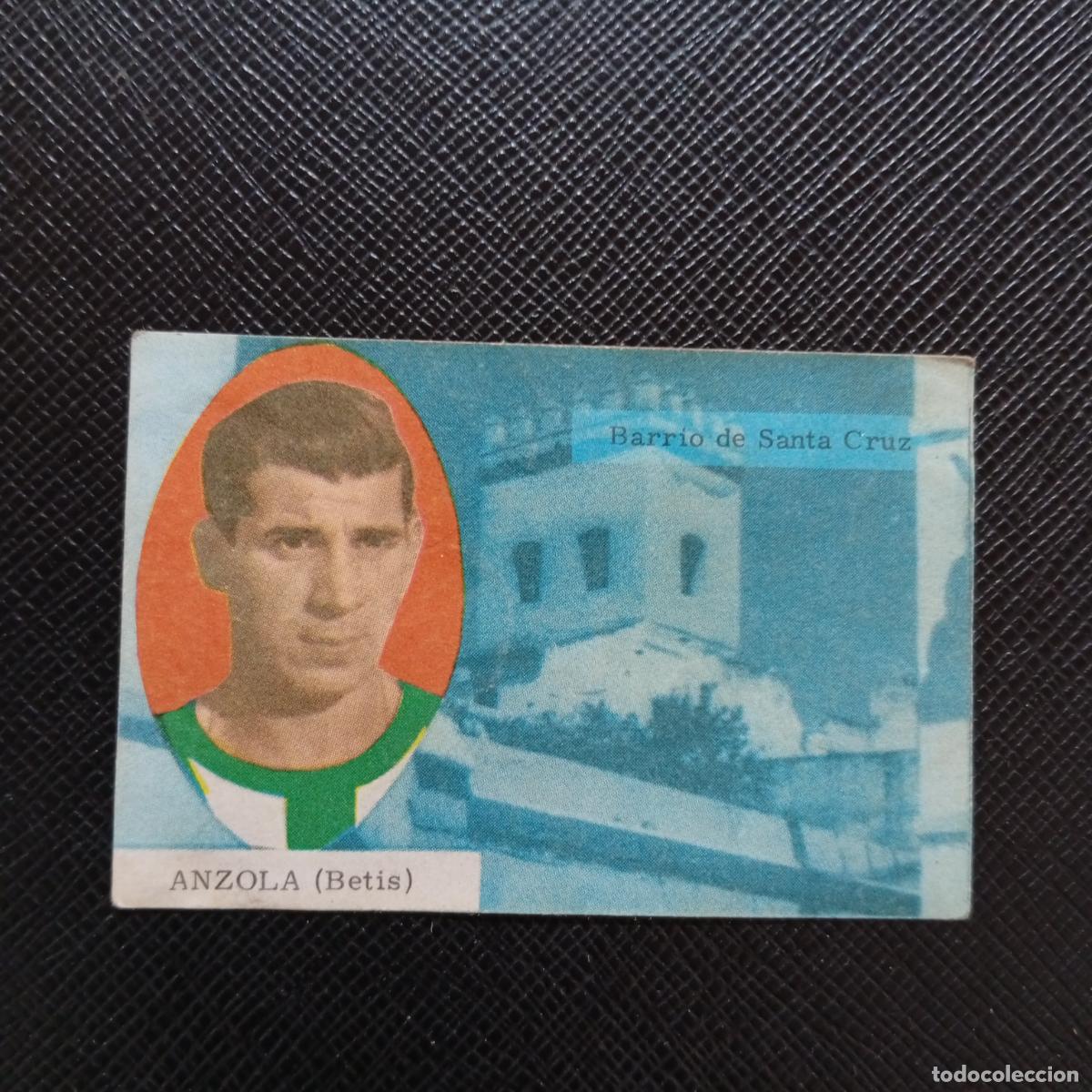 Cromos de f&uacute;tbol: ANZOLA REAL BETIS FHER 1963 1964 CROMO FUTBOL 63 64 LIGA - DESPEGADO - A171 PG487