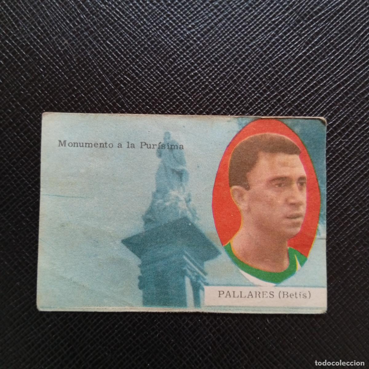 Cromos de f&uacute;tbol: PALLARES REAL BETIS FHER 1963 1964 CROMO FUTBOL 63 64 LIGA - DESPEGADO - A171 PG487