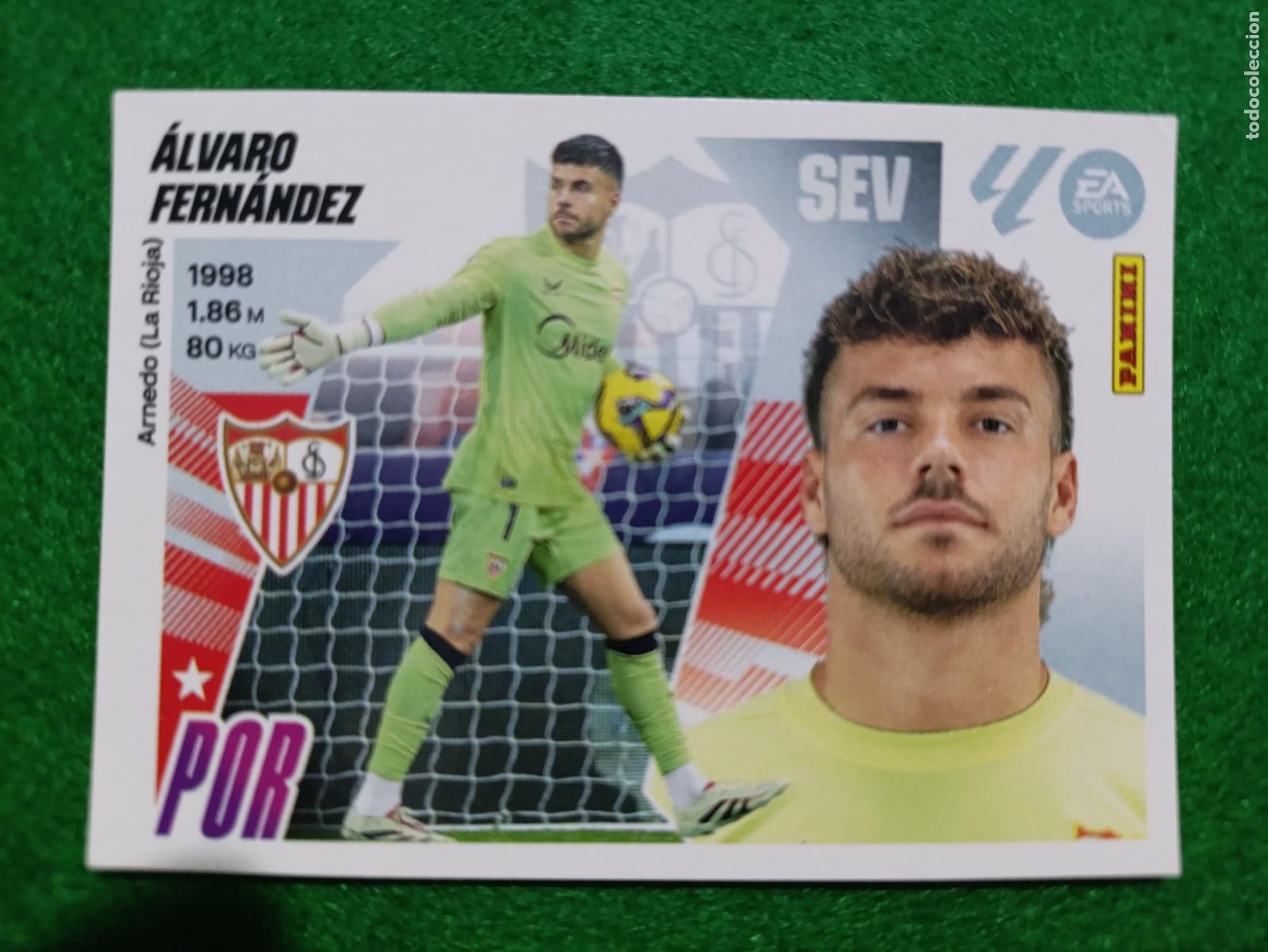 Cromos de f&uacute;tbol: LIGA ESTE 2025 2026 SEVILLA FC N&ordm;4 ALVARO FERNANDEZ