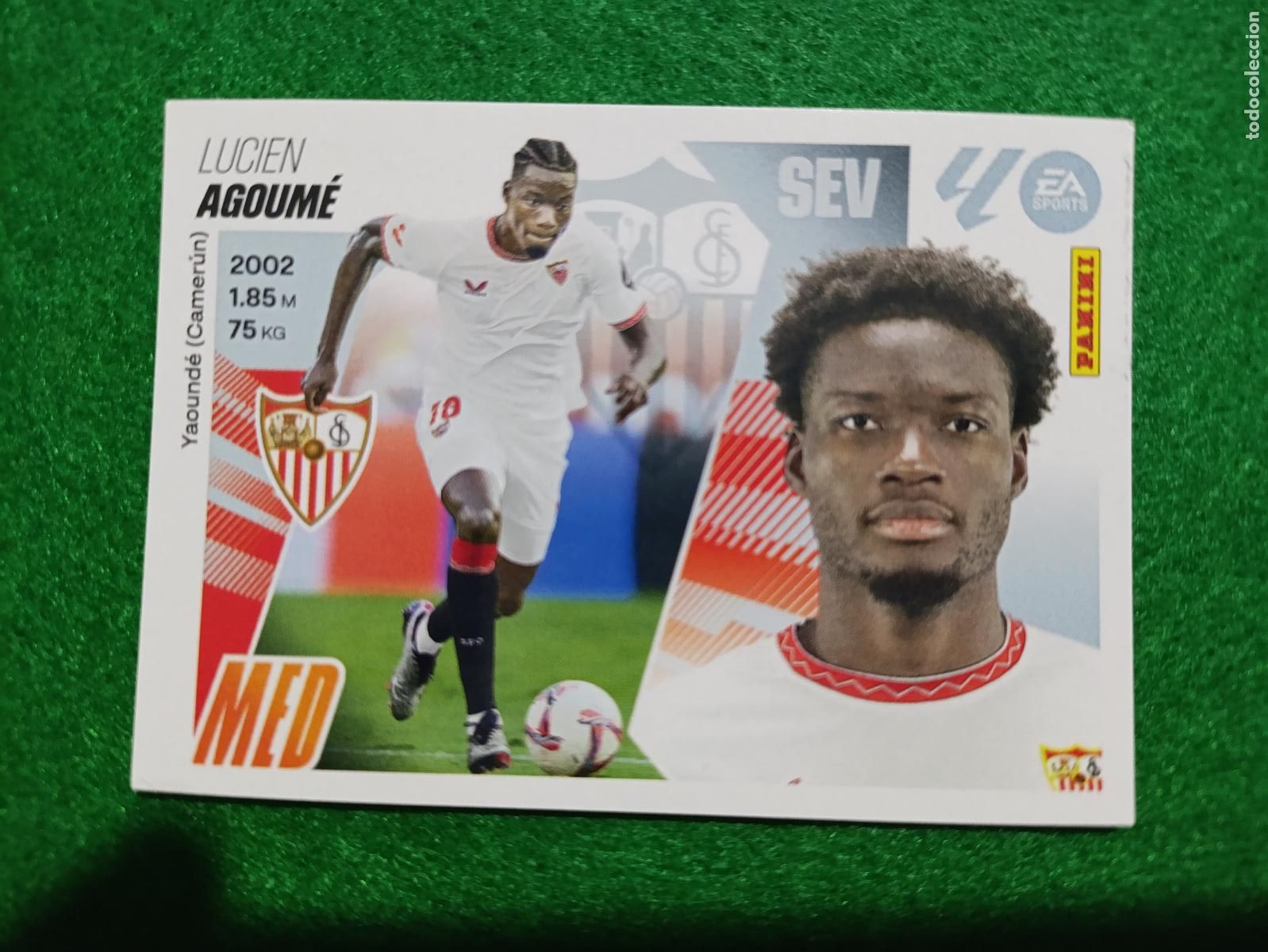 Cromos de f&uacute;tbol: LIGA ESTE 2025 2026 SEVILLA FC N&ordm; 13 AGOUME