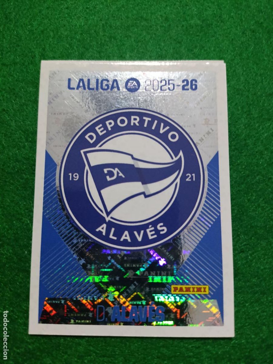 Cromos de f&uacute;tbol: LIGA ESTE 2025 2026 D ALAVES N&ordm;1 ESCUDO