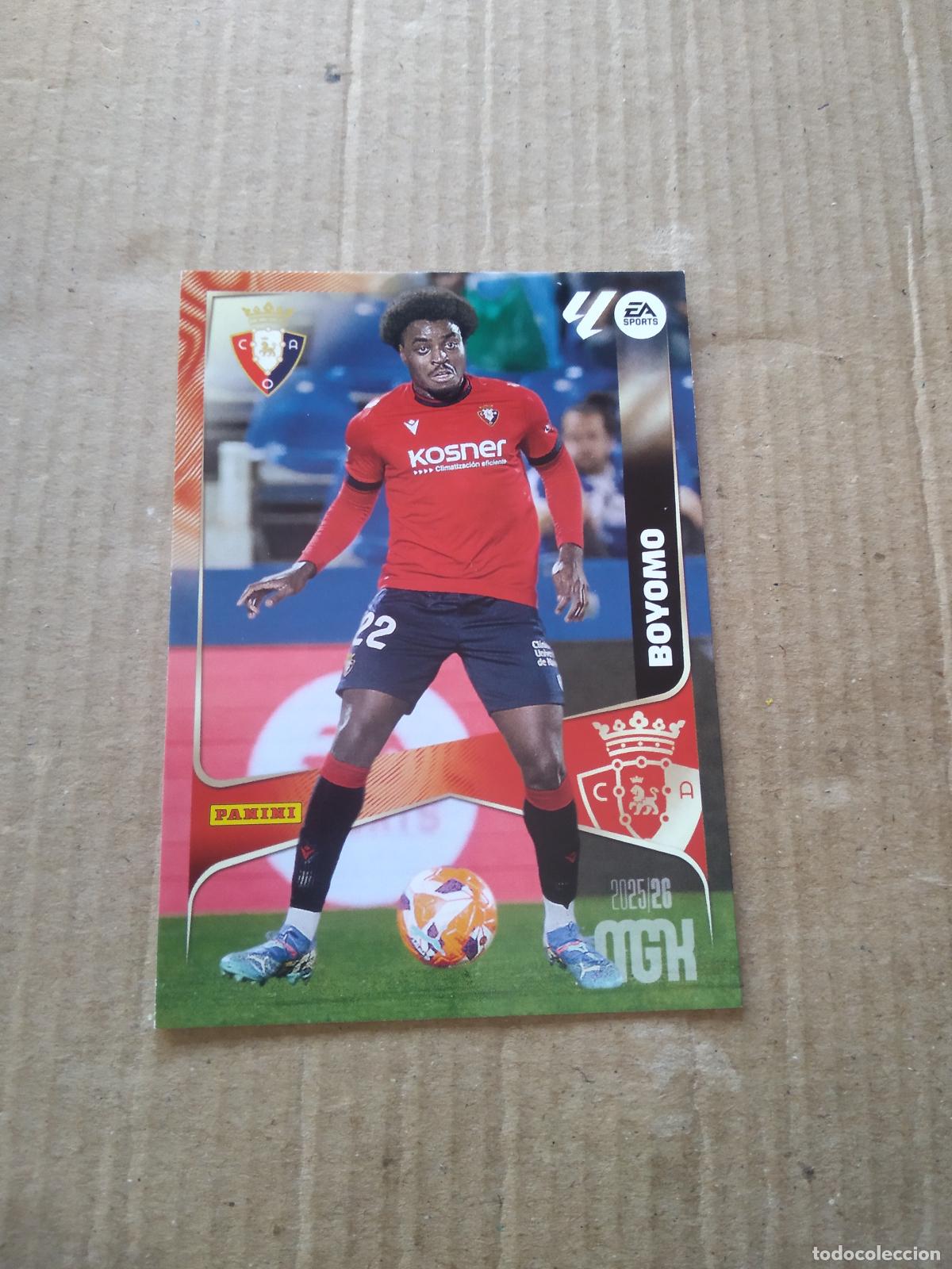 Figurine di Calcio: 258 BOYOMO OSASUNA CROMO FUTBOL PANINI LIGA MGKS 25-26 MEGACRACKS 2025-2026