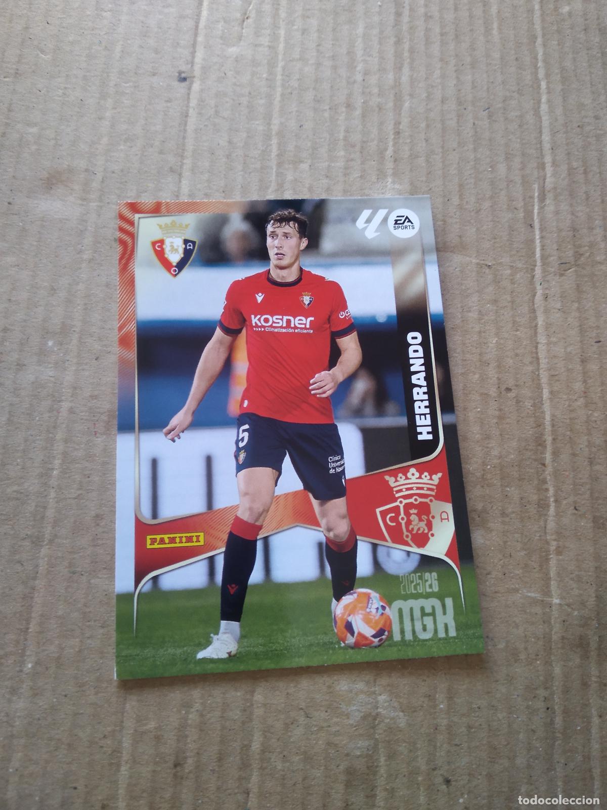 Figurine di Calcio: 259 HERRANDO OSASUNA CROMO FUTBOL PANINI LIGA MGKS 25-26 MEGACRACKS 2025-2026