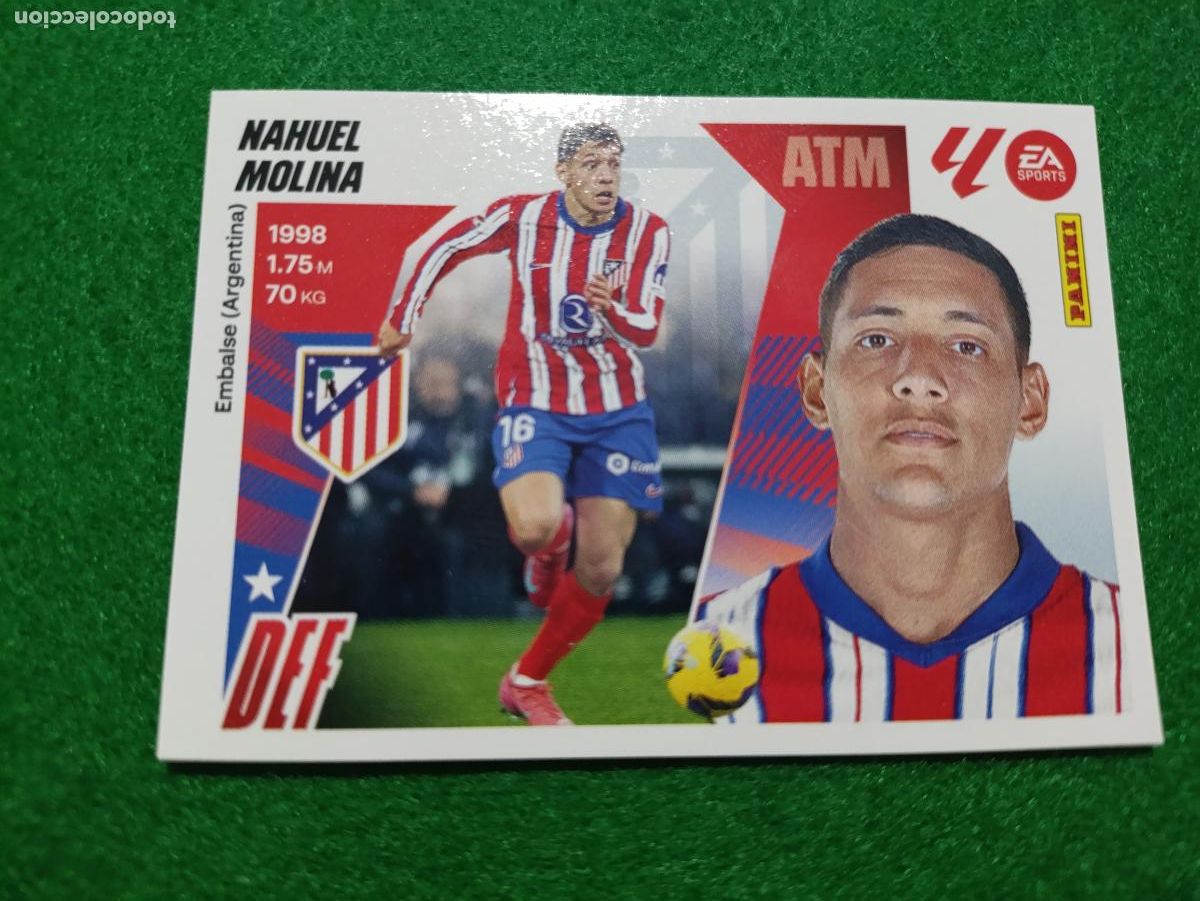 Cromos de Futebol: LIGA ESTE 2025 2026 ATLETICO DE MADRID N&ordm;5 MAHUEL MOLINA
