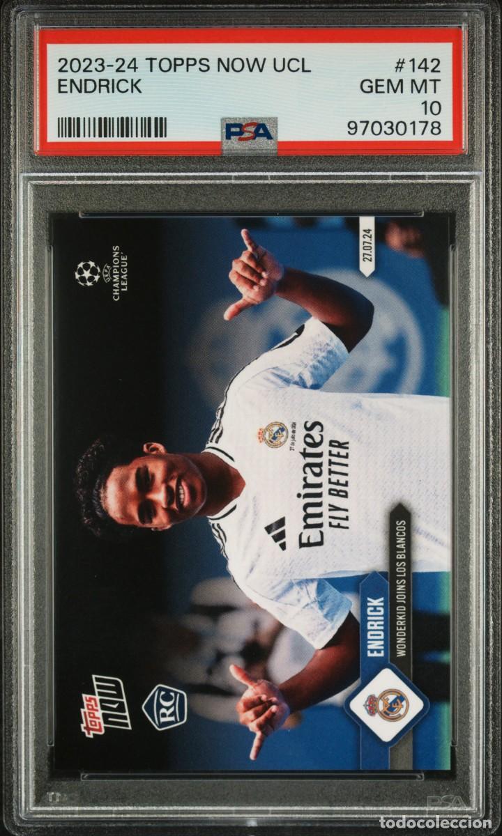 Rookie Endrick #715 Real Madrid Topps Living UCL 2024 2025 PSA 10
