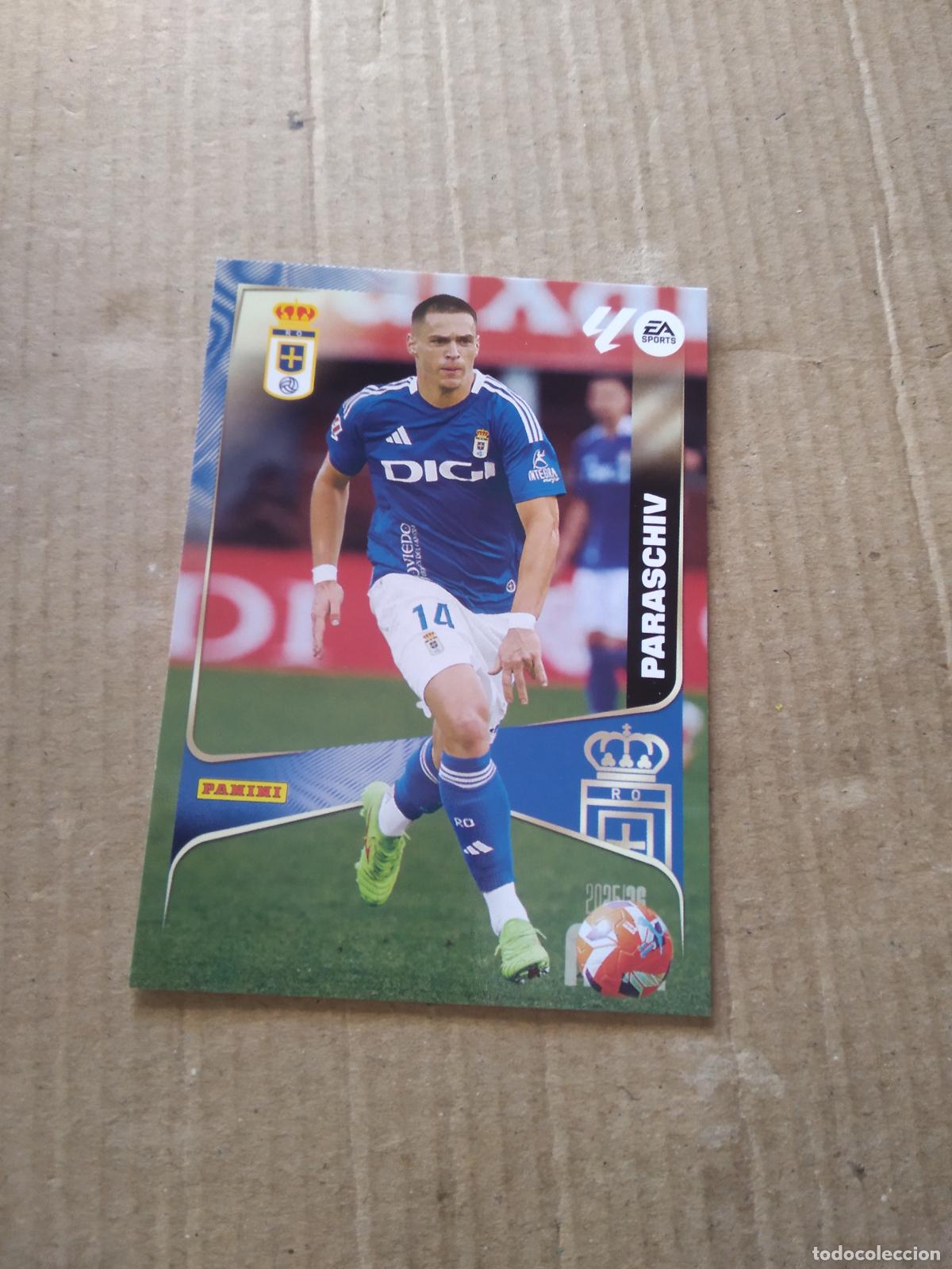 Cromos de f&uacute;tbol: 287 PARASCHIV OVIEDO CROMO FUTBOL PANINI LIGA MGKS 25-26 MEGACRACKS 2025-2026