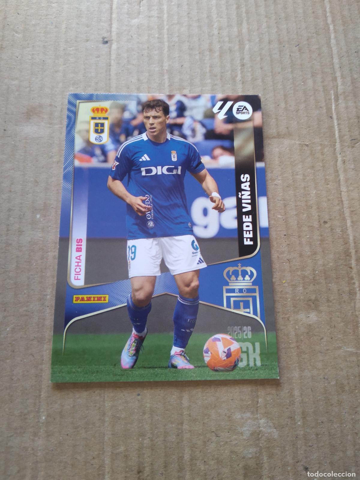 Cromos de f&uacute;tbol: 288 BIS FEDE VI&Ntilde;AS OVIEDO CROMO FUTBOL PANINI LIGA MGKS 25-26 MEGACRACKS 2025-2026