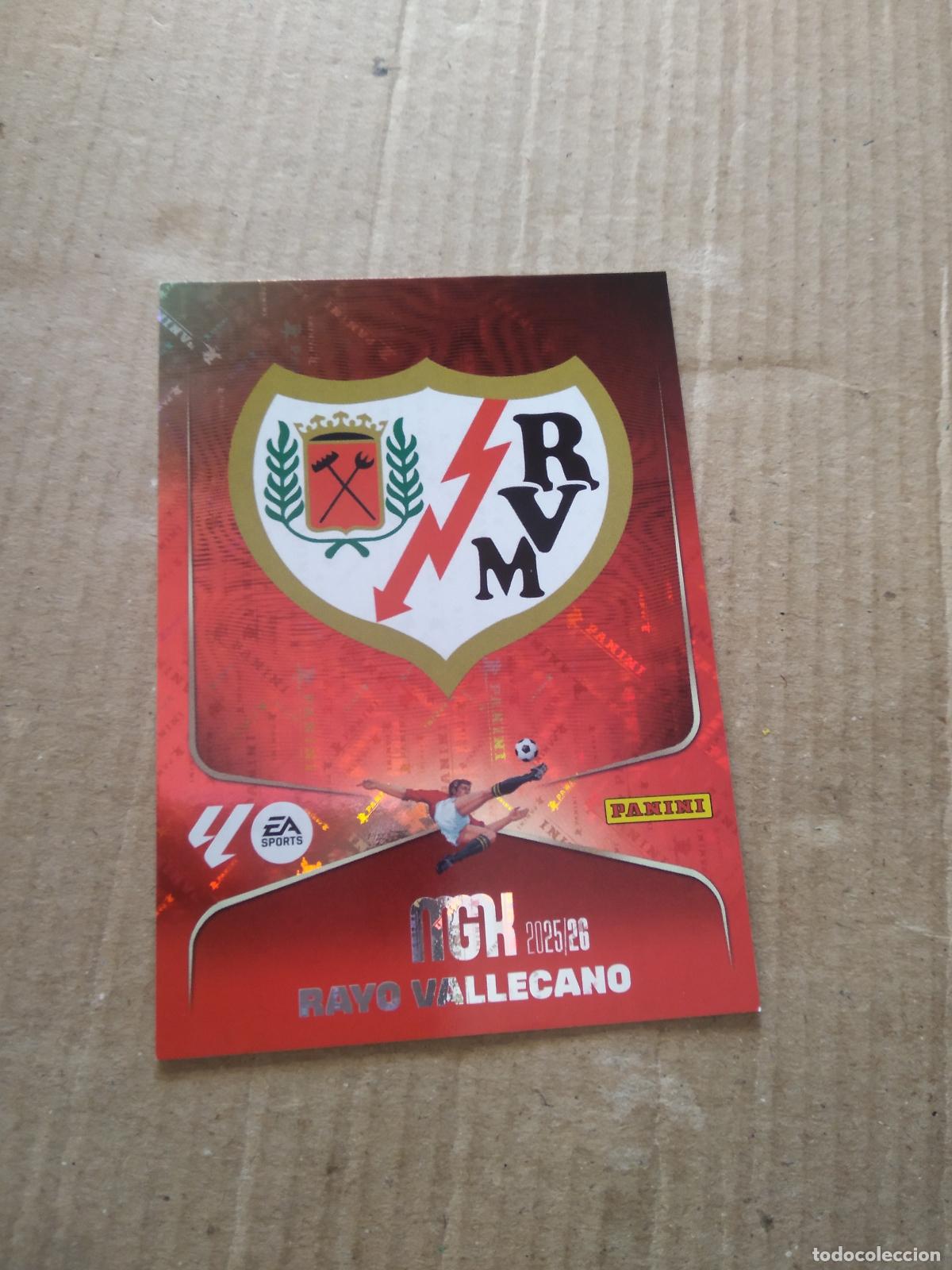 Cromos de f&uacute;tbol: 289 ESCUDO RAYO VALLECANO CROMO FUTBOL PANINI LIGA MGKS 25-26 MEGACRACKS 2025-2026