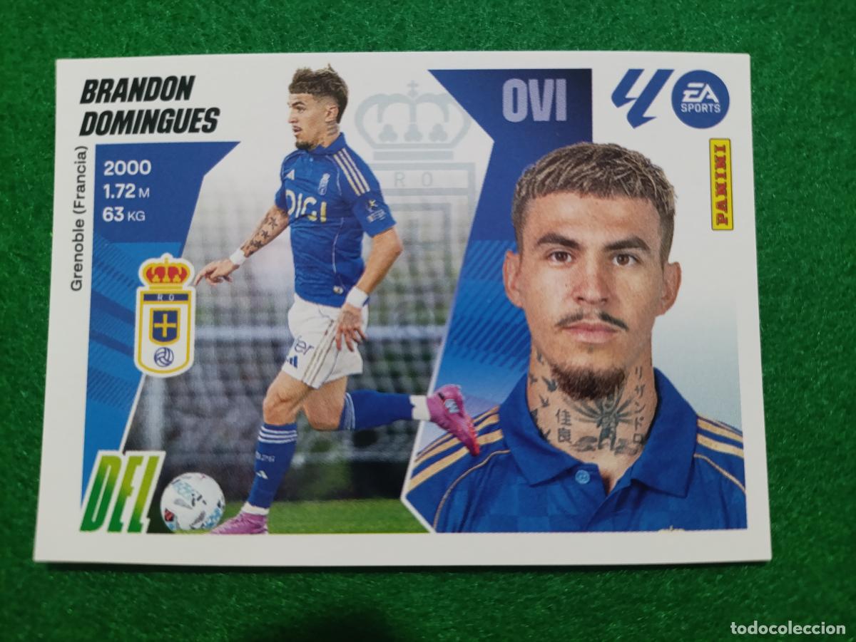 Cromos de f&uacute;tbol: LIGA ESTE 2025 2026 REAL OVIEDO N&ordm;22 FICHAJE BRANDON DOMINGUES