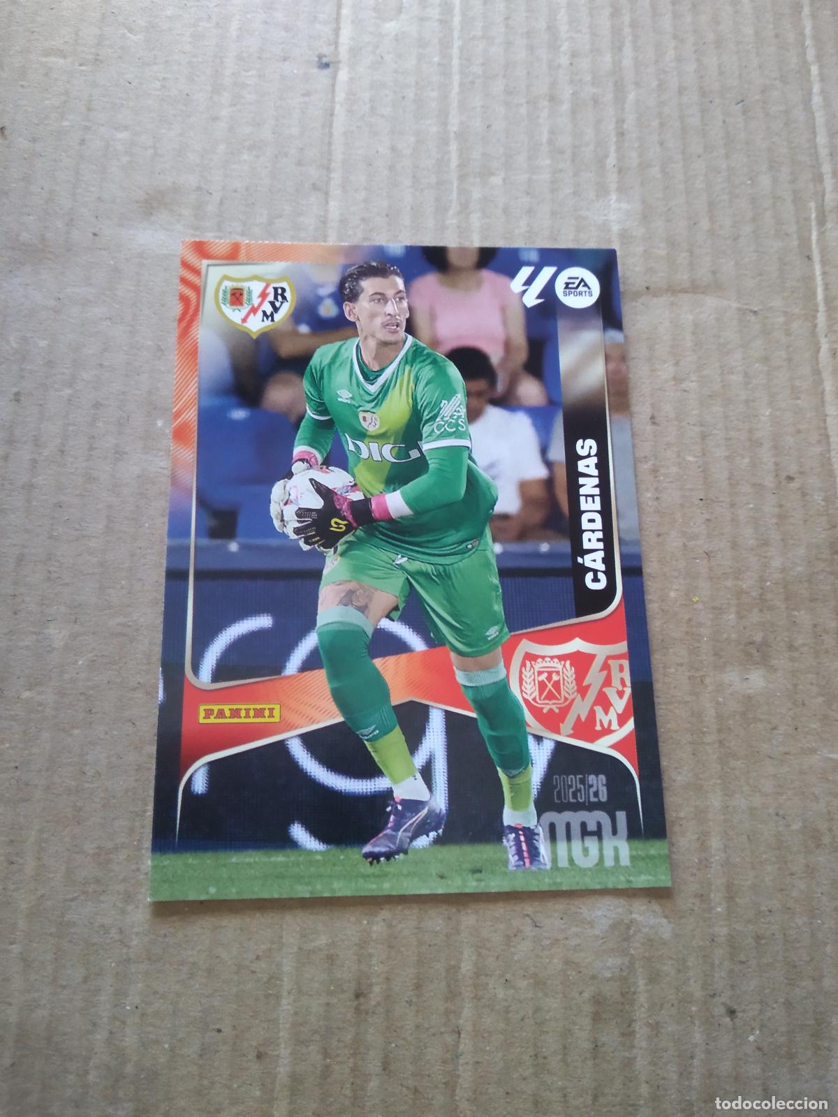 Cromos de f&uacute;tbol: 291 CARDENAS RAYO VALLECANO CROMO FUTBOL PANINI LIGA MGKS 25-26 MEGACRACKS 2025-2026