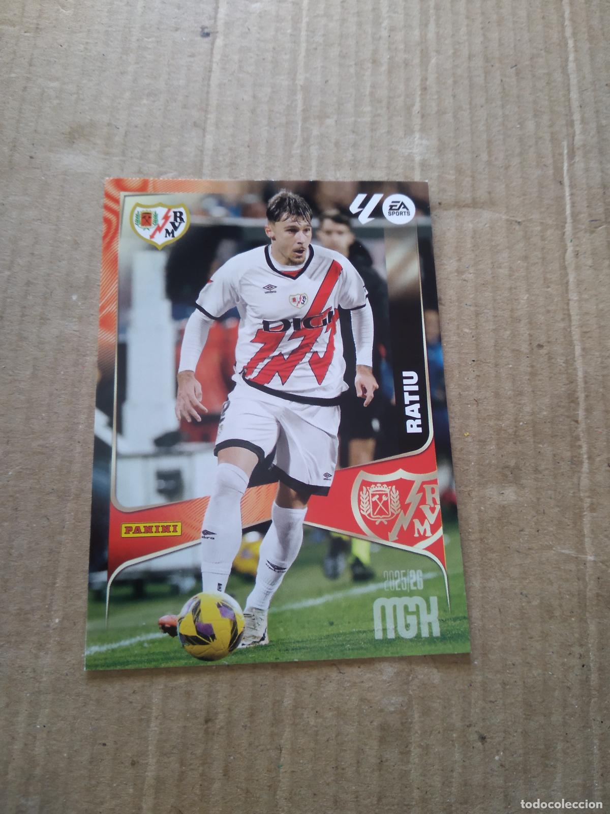 Cromos de f&uacute;tbol: 293 RATIU RAYO VALLECANO CROMO FUTBOL PANINI LIGA MGKS 25-26 MEGACRACKS 2025-2026