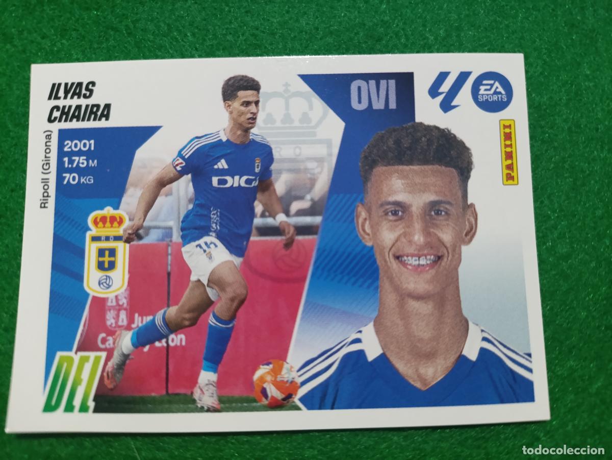 Cromos de f&uacute;tbol: LIGA ESTE 2025 2026 REAL OVIEDO N&ordm;18A ILYAS CHAIRA