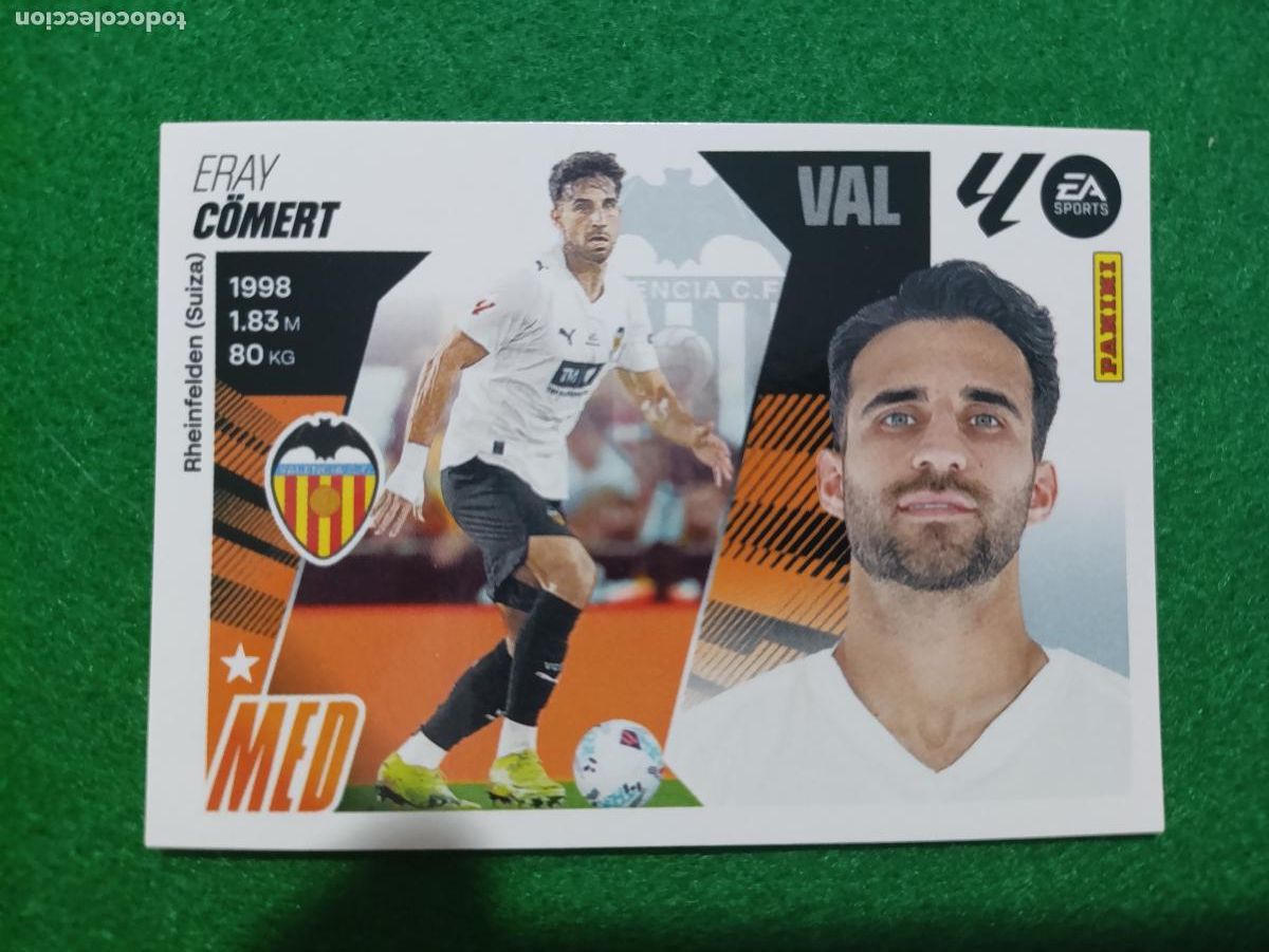 Cromos de f&uacute;tbol: LIGA ESTE 2025 2026 VALENCIA CF N&ordm;12 BIS COLOCA COMERT