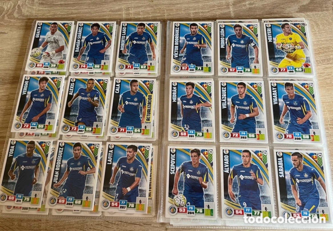 Cromos de f&uacute;tbol: GETAFE LOTE ADRENALYN ACTUALIZACI&Oacute;N 2015 2016 15 16 PANINI