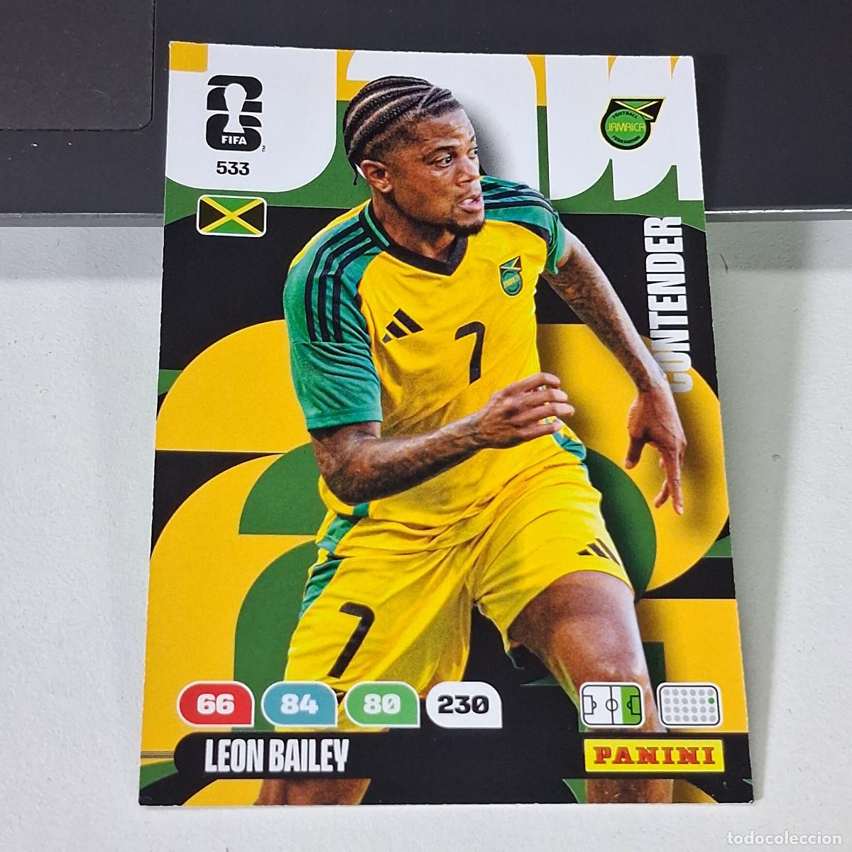 Cromos de f&uacute;tbol: B55 533 LEON BAILEY JAMAICA CONTENDER PANINI ADRENALYN FIFA WORLD CUP 26 2026 CARD