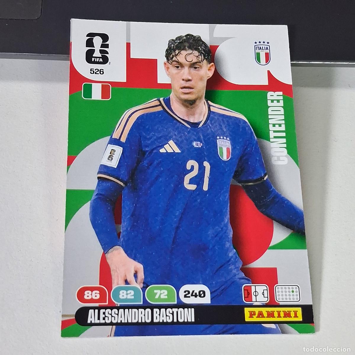 Cromos de f&uacute;tbol: B55 526 ALESSANDRO BASTONI ITALIA ITALY CONTENDER PANINI ADRENALYN FIFA WORLD CUP 26 2026 CARD