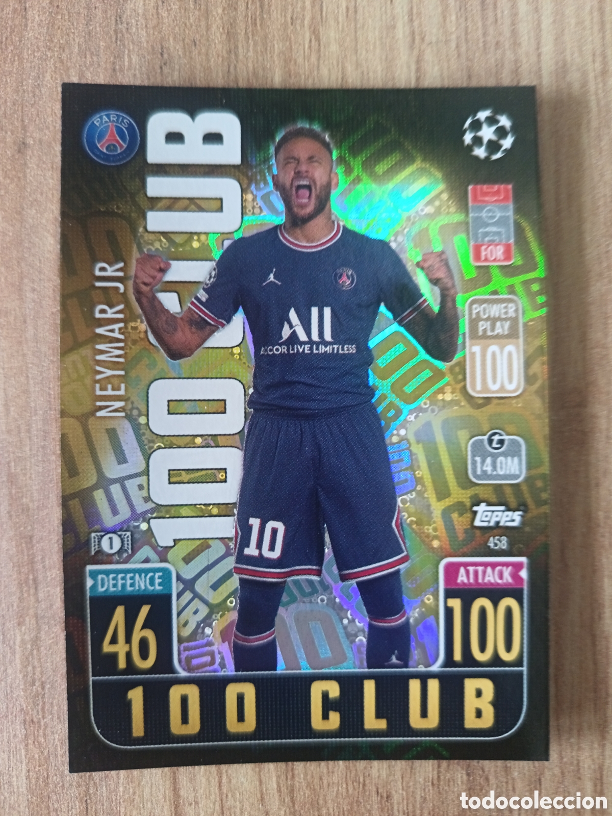 Cromos de f&uacute;tbol: 458 Neymar CHAMPIONS LEAGUE MATCH ATTAX TOPPS 2021-2022 21-22