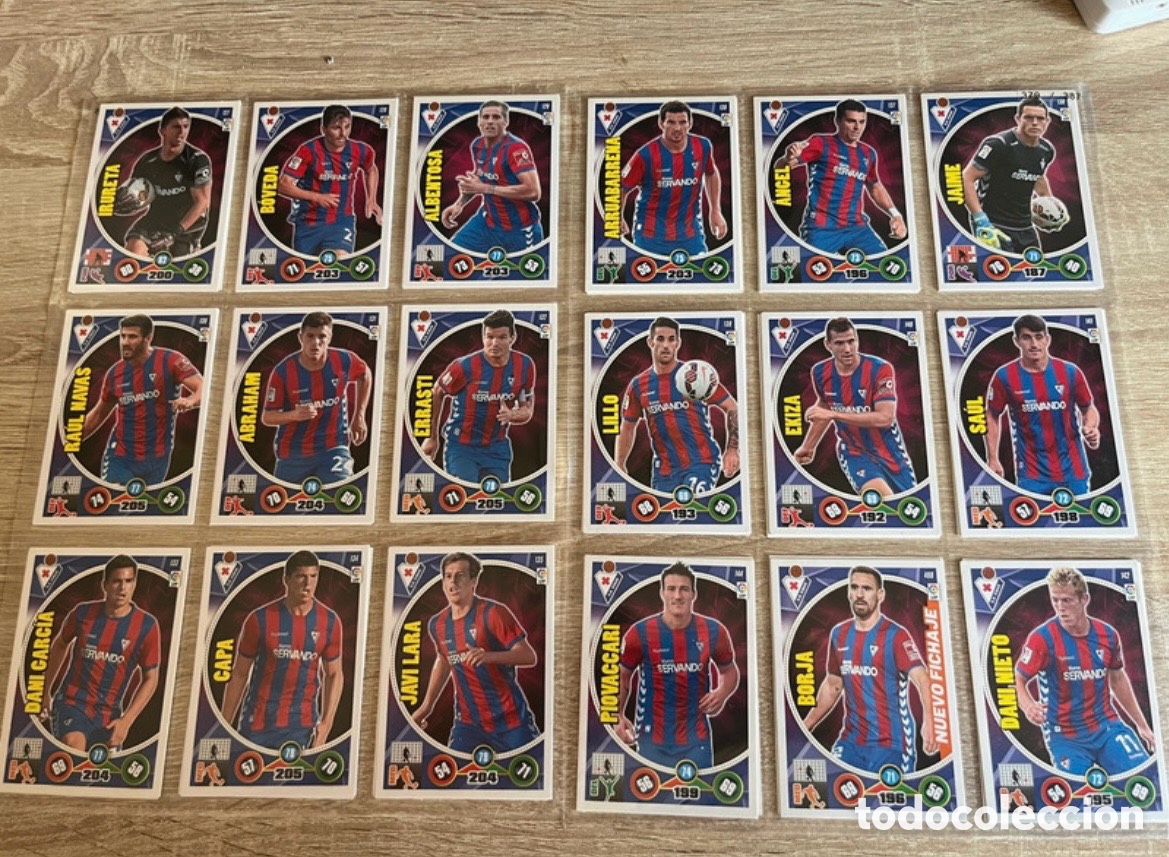 Cromos de f&uacute;tbol: EIBAR LOTE ADRENALYN ACTUALIZACI&Oacute;N 2014 2015 14 15 PANINI