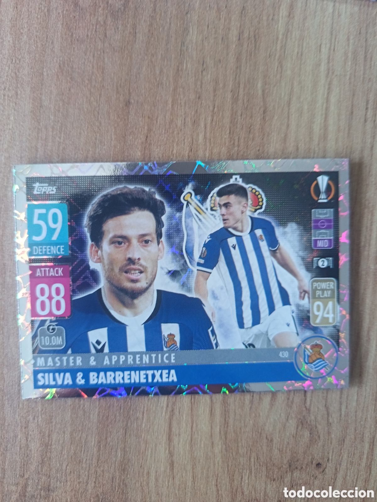 Cromos de f&uacute;tbol: 430 David Silva CHAMPIONS LEAGUE MATCH ATTAX TOPPS 2021-2022 21-22