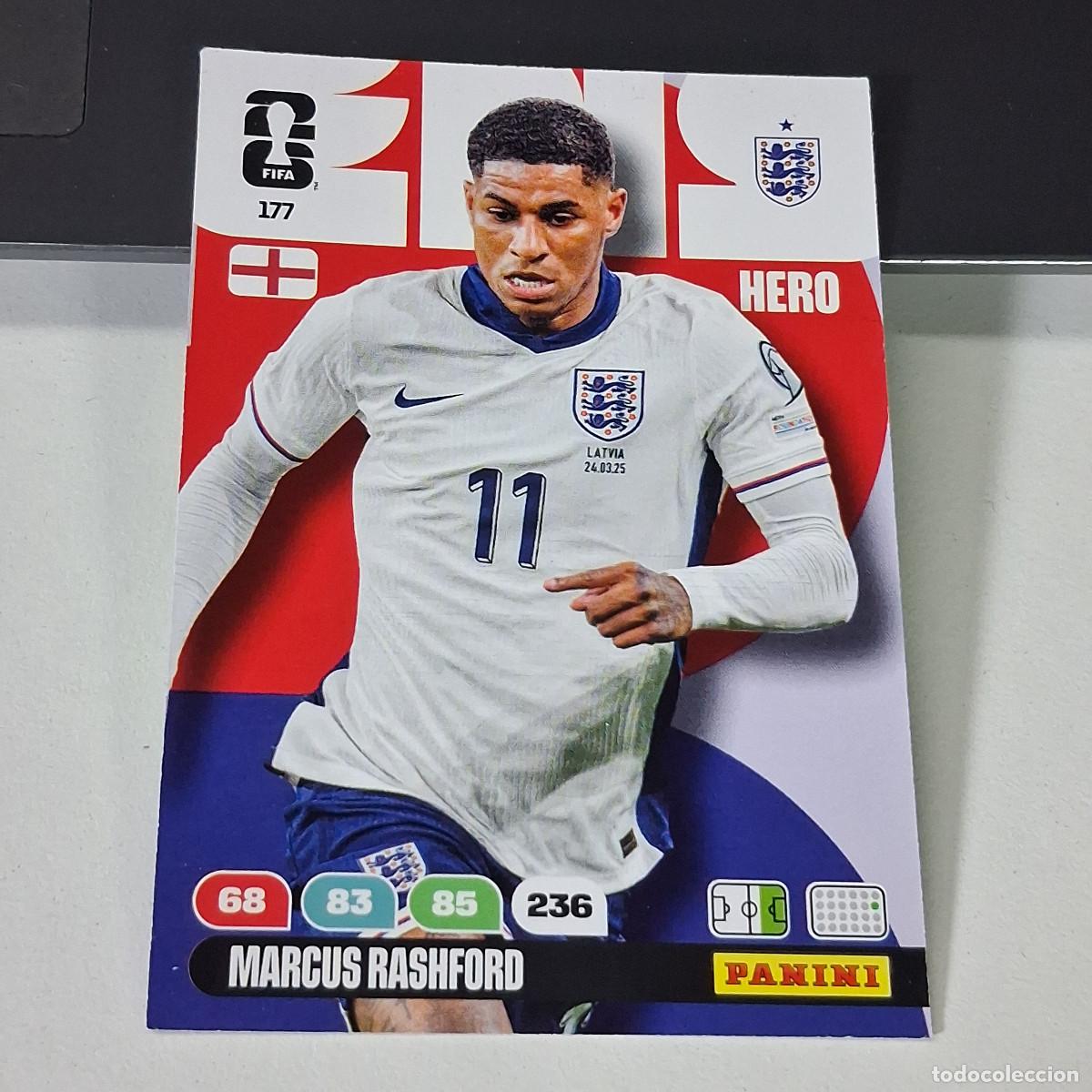 Cromos de f&uacute;tbol: B55 177 MARCUS RASHFORD INGLATERRA ENGLAND HERO PANINI ADRENALYN FIFA WORLD CUP 26 2026 CARD