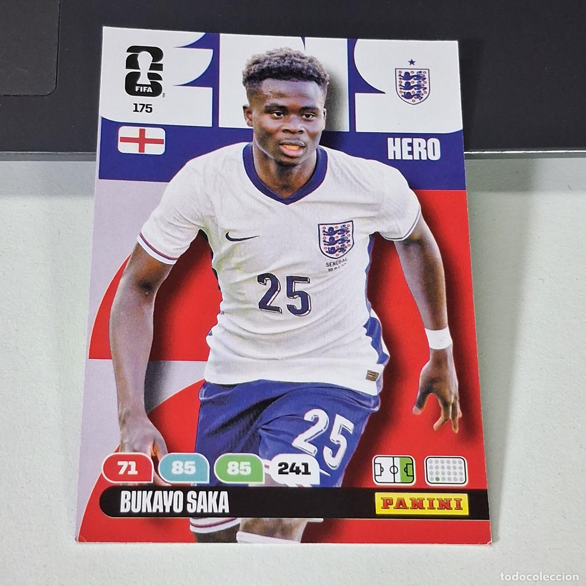 Cromos de f&uacute;tbol: B55 175 BUKAYO SAKA INGLATERRA ENGLAND HERO PANINI ADRENALYN FIFA WORLD CUP 26 2026 CARD