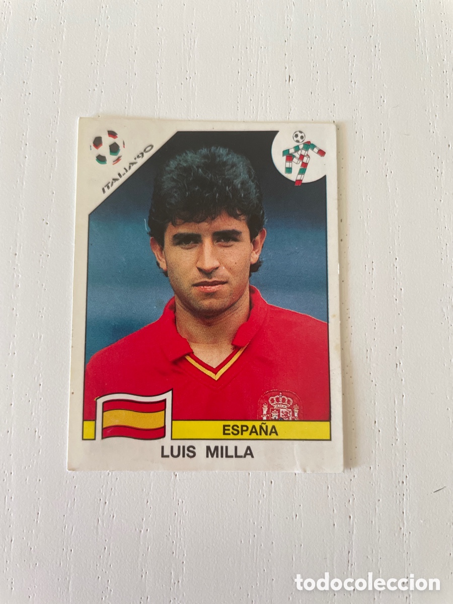 Cromos de f&uacute;tbol: ITALIA 90 cromo 353 LUIS MILLA sin pegar