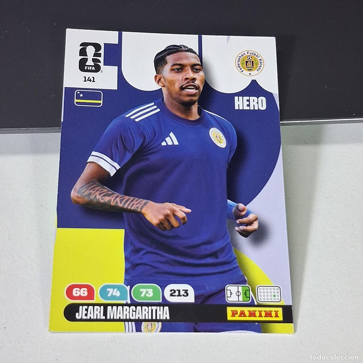 Cromos de f&uacute;tbol: B55 141 JEARL MARGARITHA CURACAO HERO HERO PANINI ADRENALYN FIFA WORLD CUP 26 2026 CARD