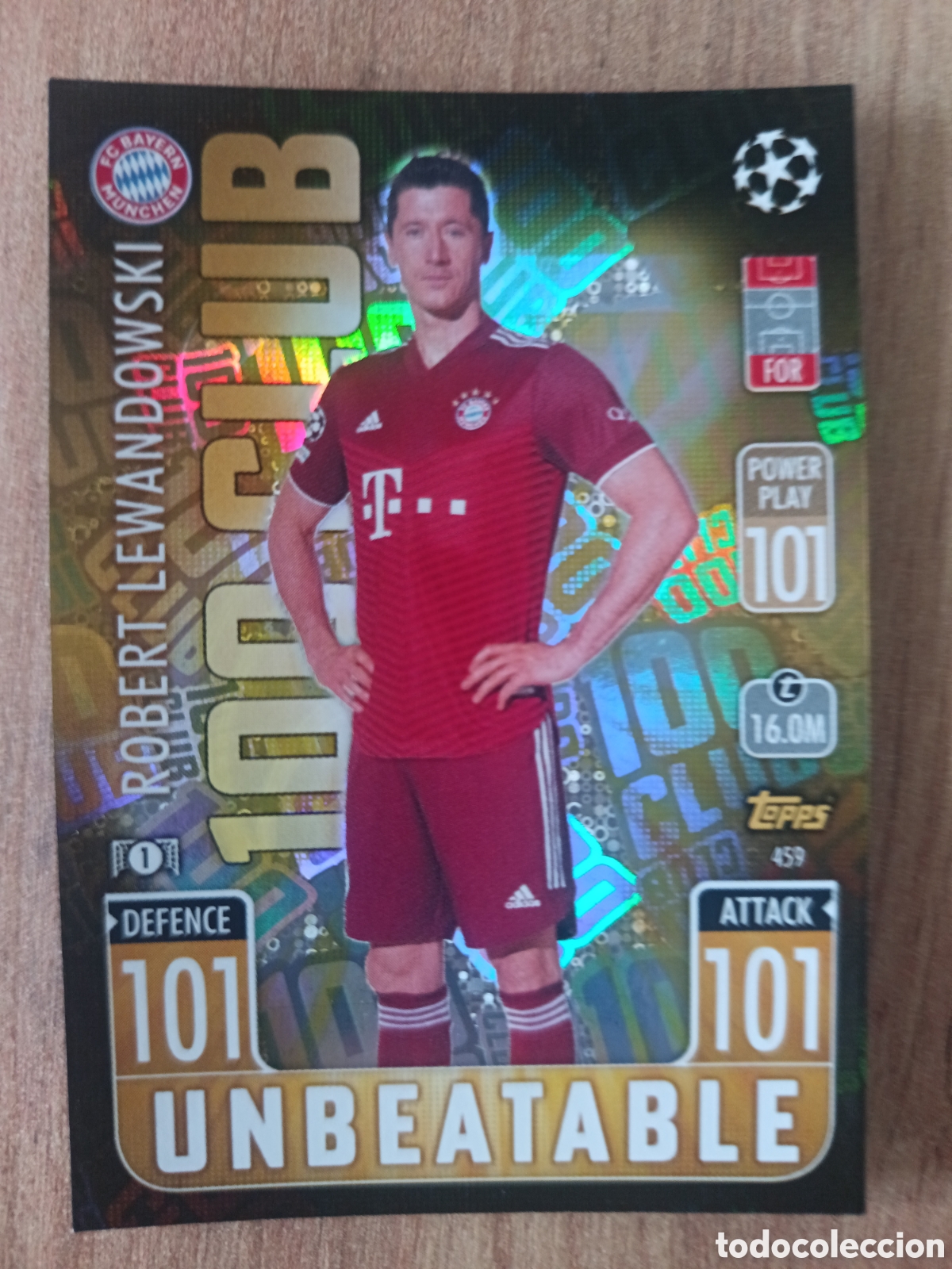 Cromos de f&uacute;tbol: 459 Lewandowski CHAMPIONS LEAGUE MATCH ATTAX TOPPS 2021-2022 21-22