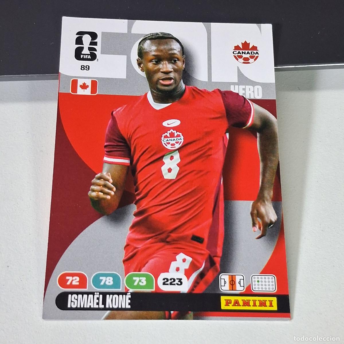 Cromos de f&uacute;tbol: B55 89 ISMAEL KONE CANADA HERO HERO PANINI ADRENALYN FIFA WORLD CUP 26 2026 CARD