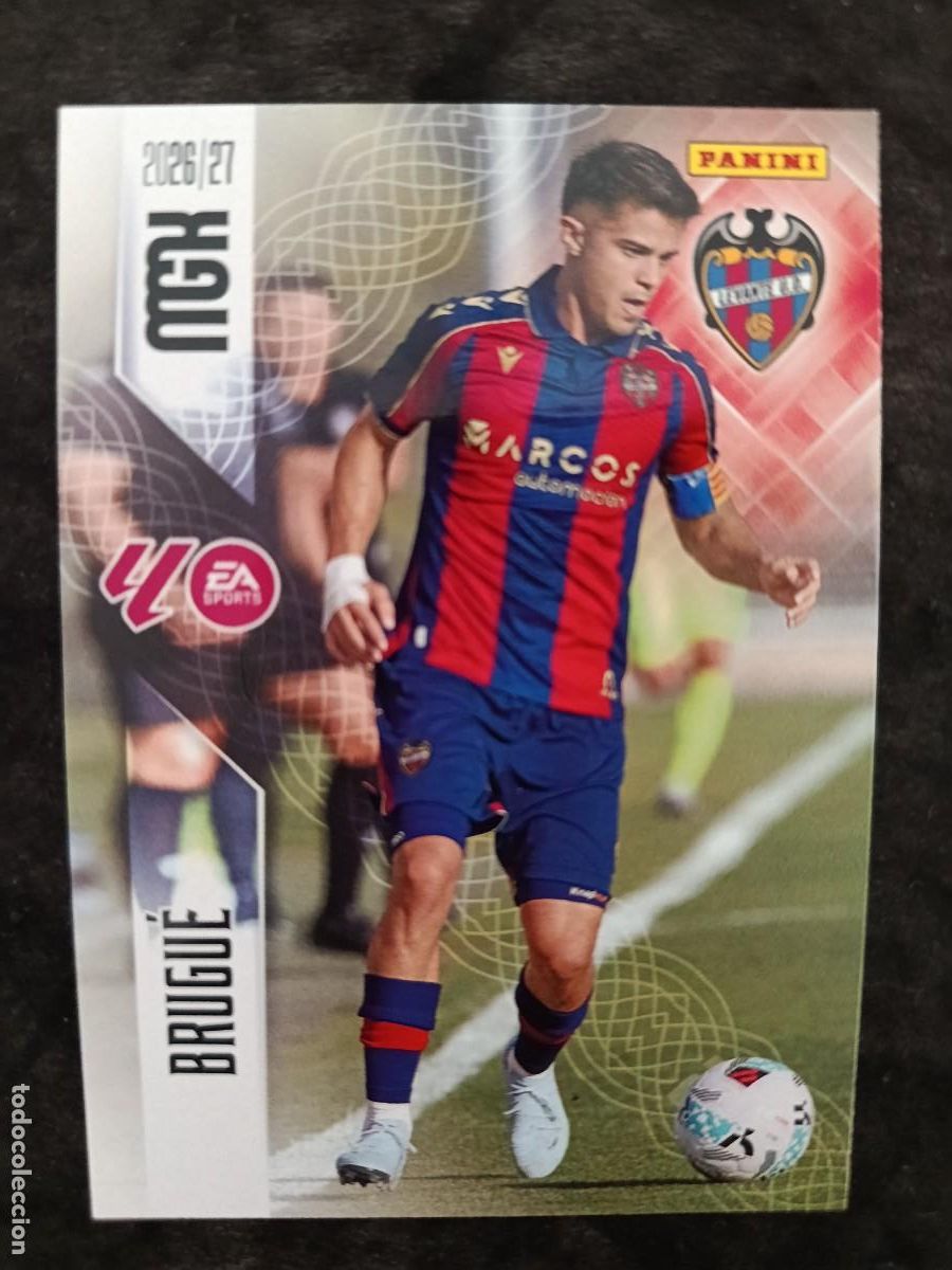 Cromos de Futebol: MGK 2026/27 MEGACRACKS PANINI. #213 BRUGU&Eacute;. LEVANTE U.D.