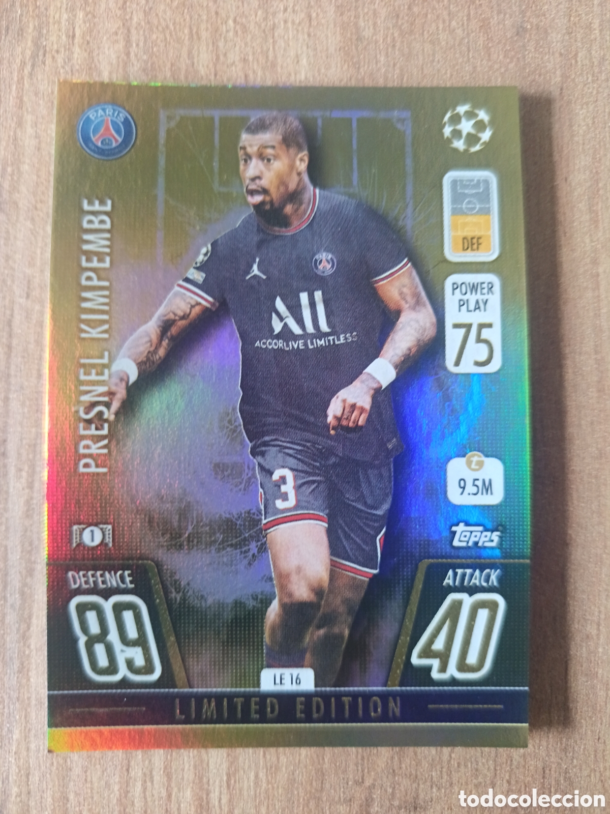 Cromos de f&uacute;tbol: LE 16 LIMITED EDITION Kimpembe CHAMPIONS LEAGUE MATCH ATTAX TOPPS 2021-2022 21-22