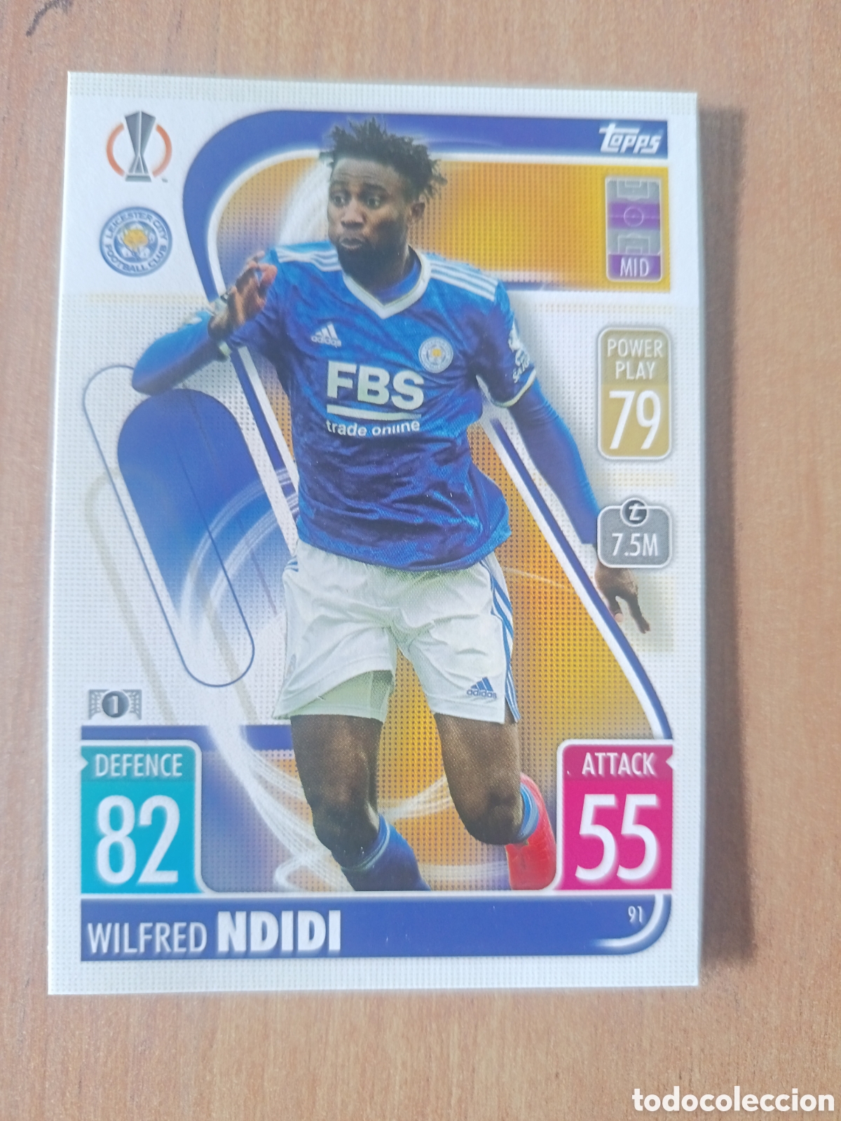 Cromos de f&uacute;tbol: 91 Ndidi CHAMPIONS LEAGUE MATCH ATTAX TOPPS 2021-2022 21-22