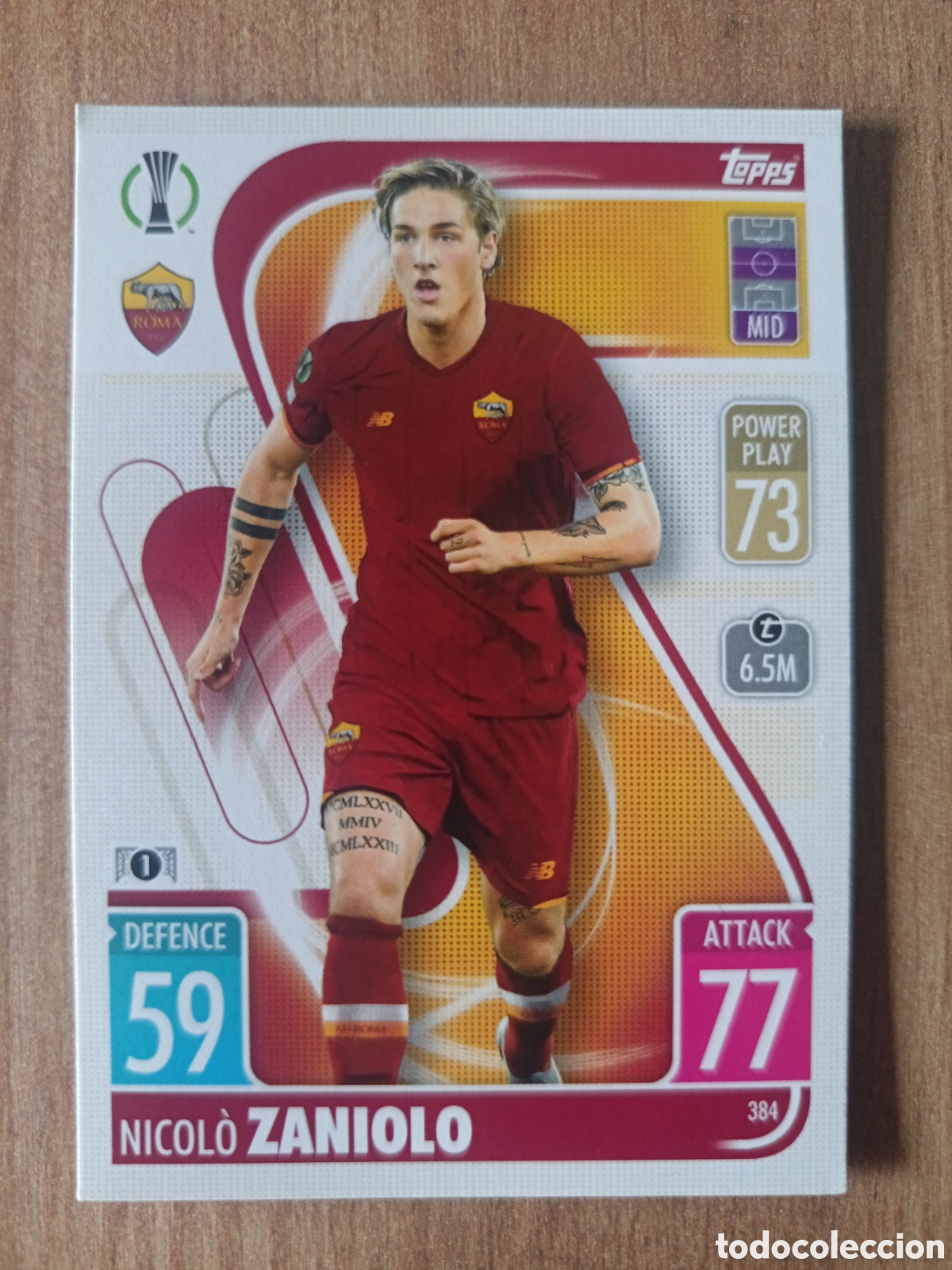 Cromos de f&uacute;tbol: 384 Zaniolo CHAMPIONS LEAGUE MATCH ATTAX TOPPS 2021-2022 21-22