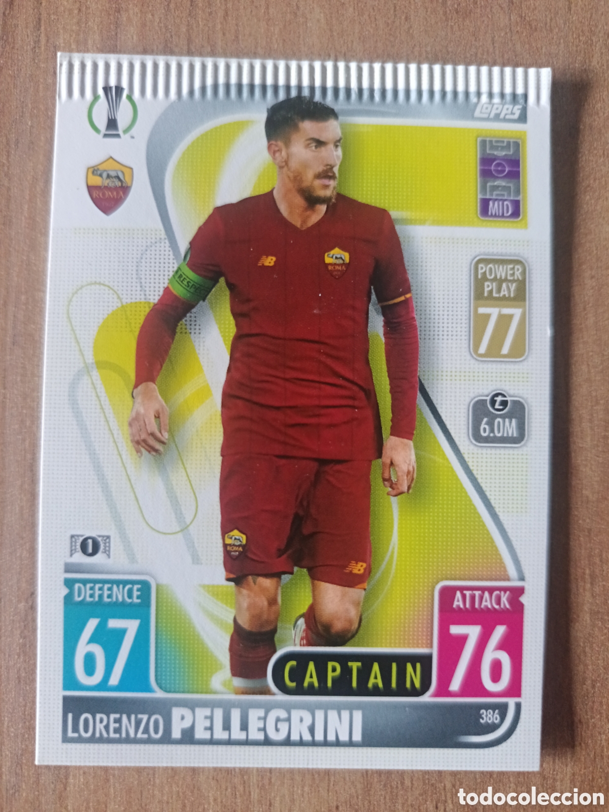 Cromos de f&uacute;tbol: 386 Pellegrini CHAMPIONS LEAGUE MATCH ATTAX TOPPS 2021-2022 21-22