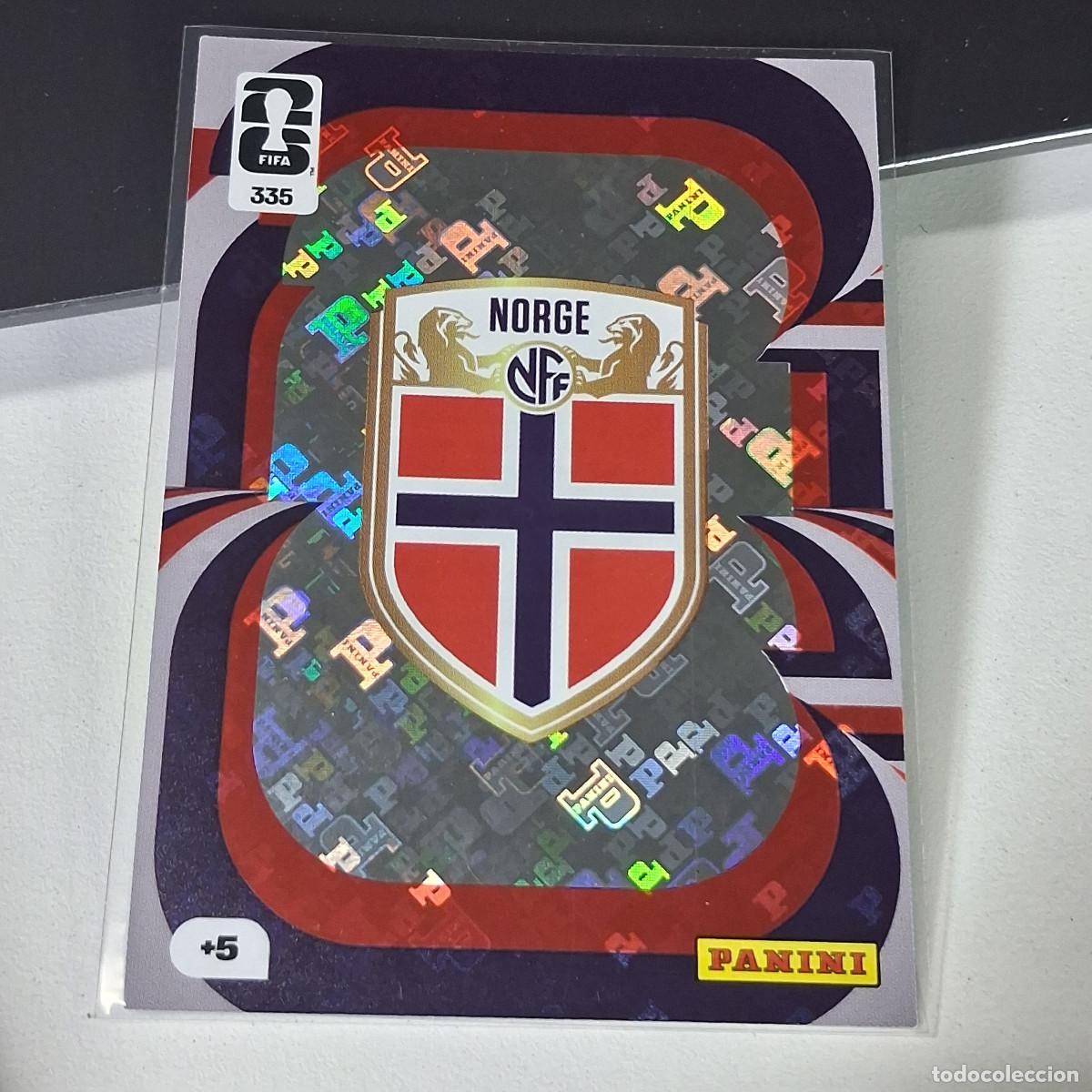 Cromos de f&uacute;tbol: B55 335 ESCUDO LOGO BADGE NORWAY NORUEGA NORGE PANINI ADRENALYN FIFA WORLD CUP 26 2026 CARD