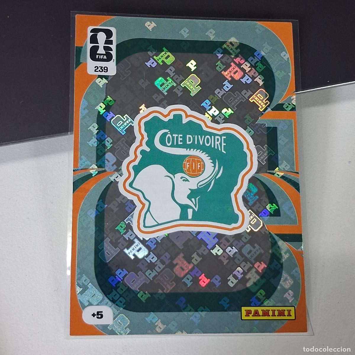 Cromos de f&uacute;tbol: B55 239 ESCUDO COSTA DE MARFIL LOGO BADGE IVORY COAST PANINI ADRENALYN FIFA WORLD CUP 26 2026 CARD