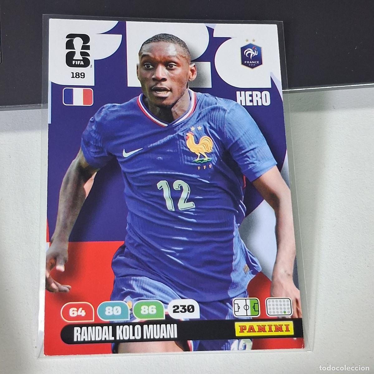Cromos de f&uacute;tbol: B55 189 RANDAL KOLO MUANI HERO FRANCIA FRANCE PANINI ADRENALYN FIFA WORLD CUP 26 2026 CARD