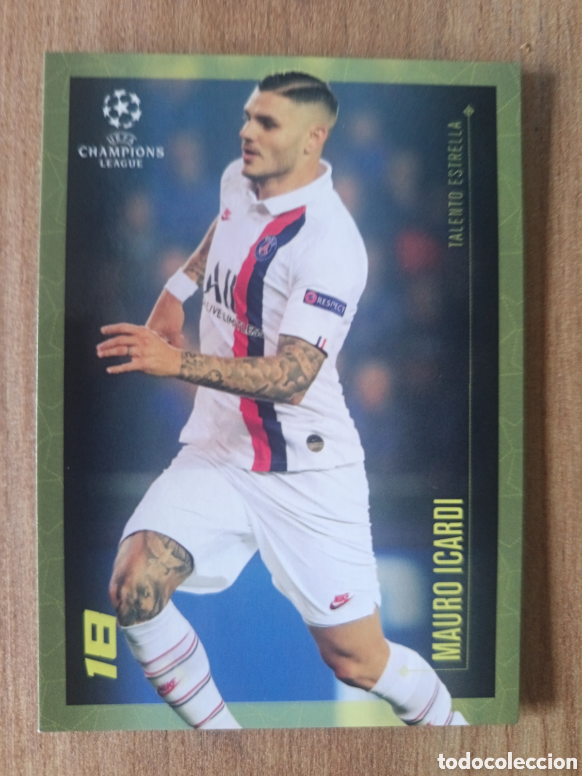 Cartes &agrave; collectionner de Football: Mauro Icardi ALISSON BECKER CARTA CARD DISE&Ntilde;O LEO MESSI BARCELONA BAR&Ccedil;A TOPPS CHAMPIONS LEAGUE