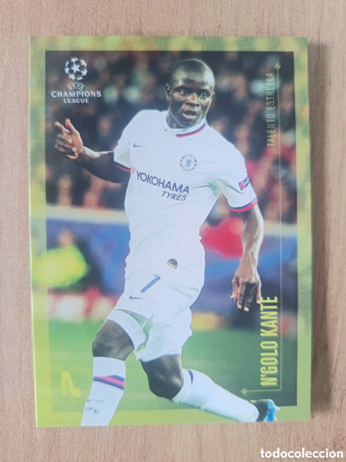 Cromos de f&uacute;tbol: Kante ALISSON BECKER CARTA CARD DISE&Ntilde;O LEO MESSI BARCELONA BAR&Ccedil;A TOPPS CHAMPIONS LEAGUE