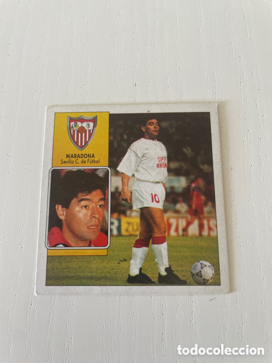 Cromos de f&uacute;tbol: LIGA 92 93 Coloca MARADONA Sevilla SIN PEGAR