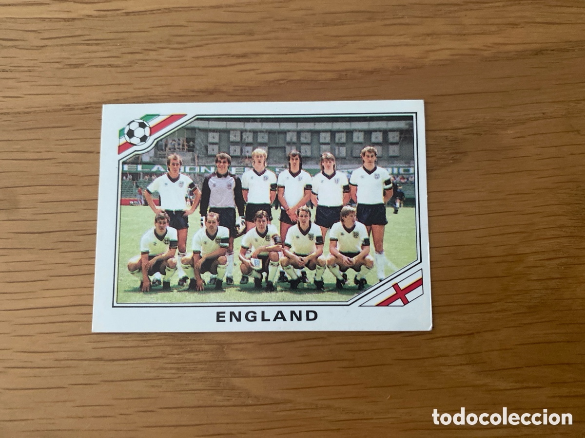 Cromos de f&uacute;tbol: Cromo panini mundial Mexico 86 n&uacute;mero 401 Inglaterra - Sticker album world cup Mexico 1986