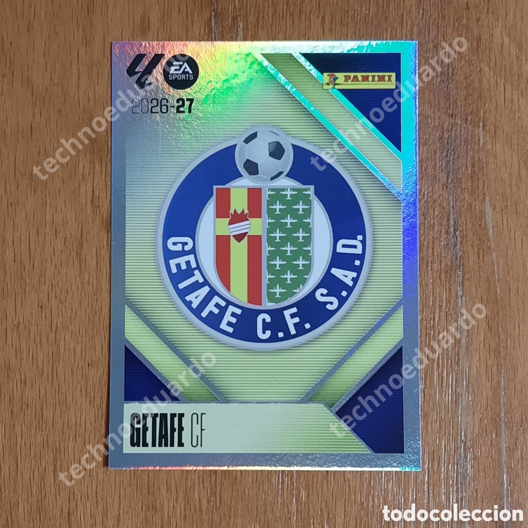 Cromos de f&uacute;tbol: Escudo del Getafe n&uacute;mero 1 cromo Liga Este 26-27 2026-2027