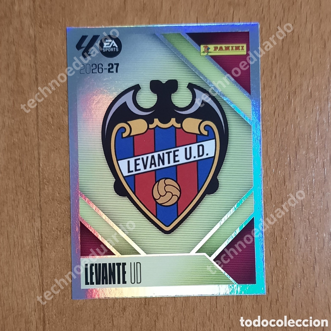 Cromos de f&uacute;tbol: Escudo del Levante n&uacute;mero 1 cromo Liga Este 26-27 2026-2027