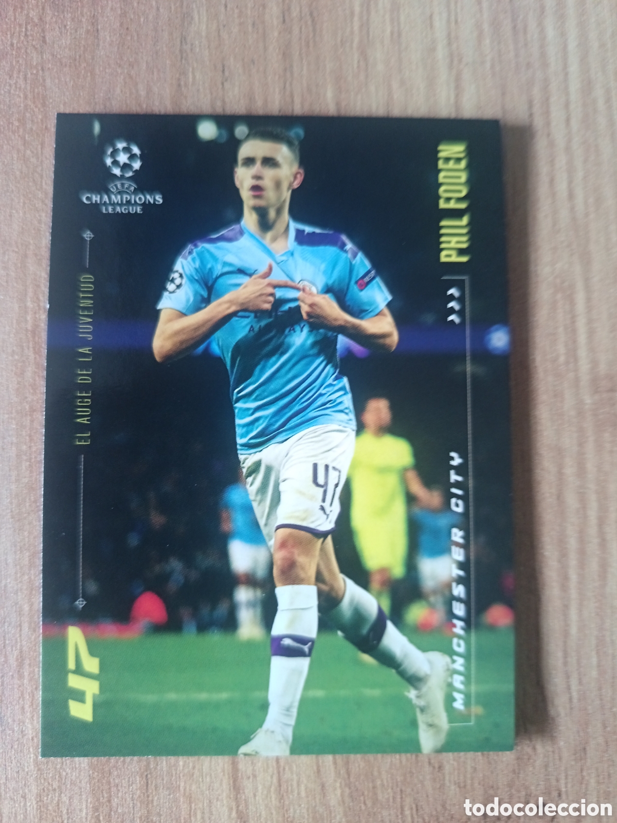 Cromos de f&uacute;tbol: Foden ALISSON BECKER CARTA CARD DISE&Ntilde;O LEO MESSI BARCELONA BAR&Ccedil;A TOPPS CHAMPIONS LEAGUE
